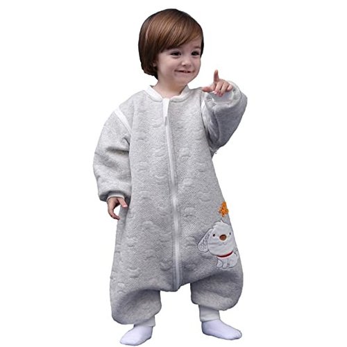 Deryan Saco de dormir de invierno para bebés Deryan con funda extraíble - Gris - Perro Deryan Saco de dormir de invierno para bebés Deryan con funda extraíble - Gris - Perro