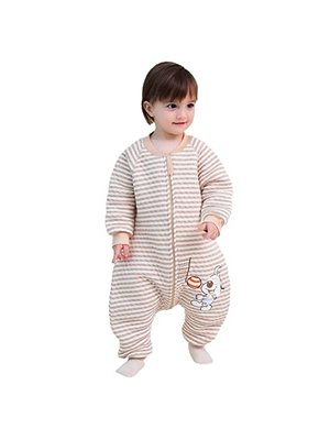 Deryan Deryan Baby Winter Sleeping Bag with zip-off sleeve - Beige - Dog