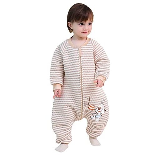 Deryan Saco de dormir de invierno para bebés Deryan con funda con cremallera - Beige - Perro Deryan Saco de dormir de invierno para bebés Deryan con funda con cremallera - Beige - Perro