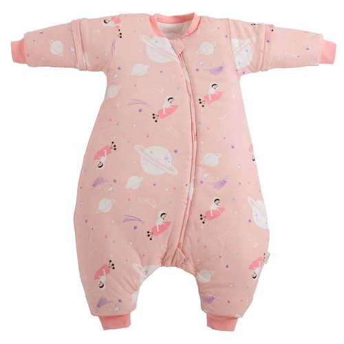 Deryan Saco de dormir de invierno para bebés Deryan con funda con cremallera - Rosa - Galaxy Deryan Saco de dormir de invierno para bebés Deryan con funda con cremallera - Rosa - Galaxy