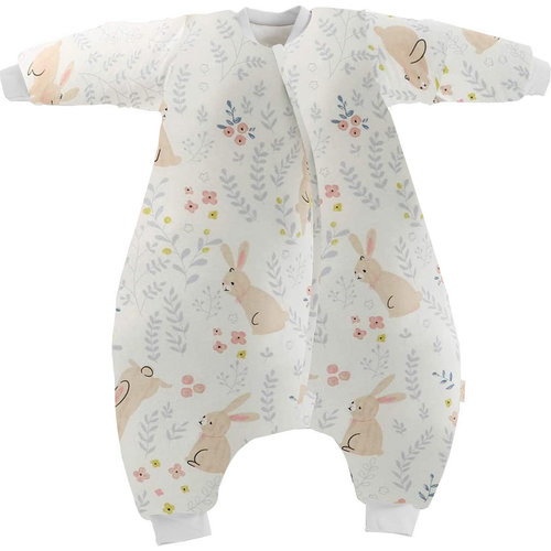 Deryan Deryan Saco de Dormir de Invierno para Bebés con Manga Extraíble - Blanco - Conejo Deryan Deryan Saco de Dormir de Invierno para Bebés con Manga Extraíble - Blanco - Conejo