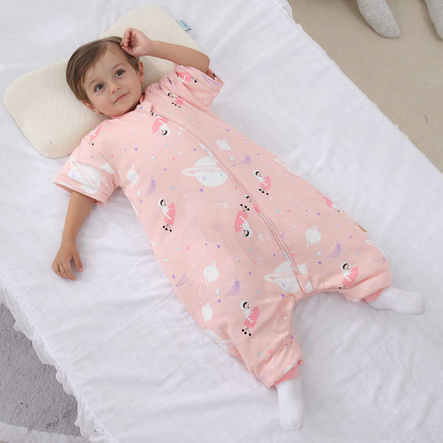 Deryan  Deryan Baby Winterschlafsack mit abzippbarem Ärmel - Pink - Galaxy