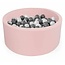 Misioo Ballenbak Rond 100x40 | Light Pink