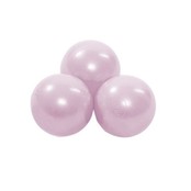 Ballenbak Rond 90x30 | Velvet Pink incl. 150 ballen (Pearl/Silver/Light Pink Pearl)