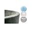 Misioo Ballenbak Rond 90x30 | Velvet Grey incl. 150 ballen (Pearl/Silver/Light Blue)