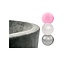 Misioo Ballenbak Rond 90x30 | Velvet Grey incl. 150 ballen (Pearl/Silver/Light Pink Pearl)