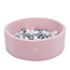 Misioo Ballenbak Rond 90x30 | Licht Roze incl. 150 ballen (Pearl/Silver/Light Pink Pearl)