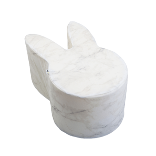 Poef - Konijn - White Marble