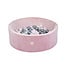 Misioo Ballenbak Rond 90x30 | Velvet Pink incl. 150 ballen (Pearl/Silver/Light Pink Pearl)