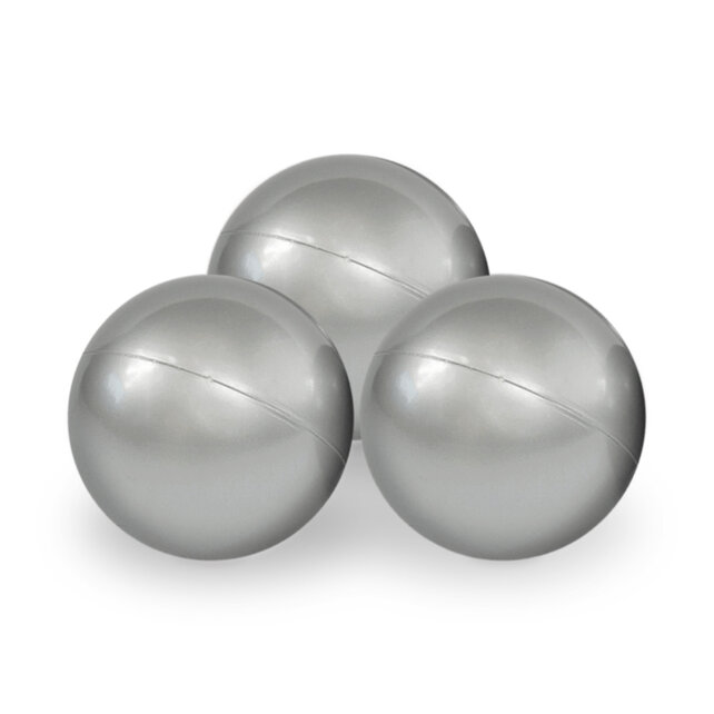 Ballenbak Rond 90x30 | Light Grey Corduroy incl. 200 ballen (Pearl/Silver/Light Blue)