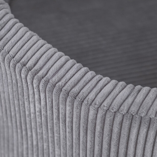 Ballenbak Rond 90x30 | Light Grey Corduroy excl. ballen