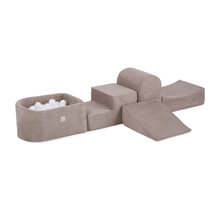 Hindernisbaan met Ballenbak | Beige Corduroy