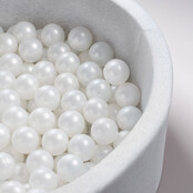 Ballen, 50 stuks | Pearl  | 6 cm