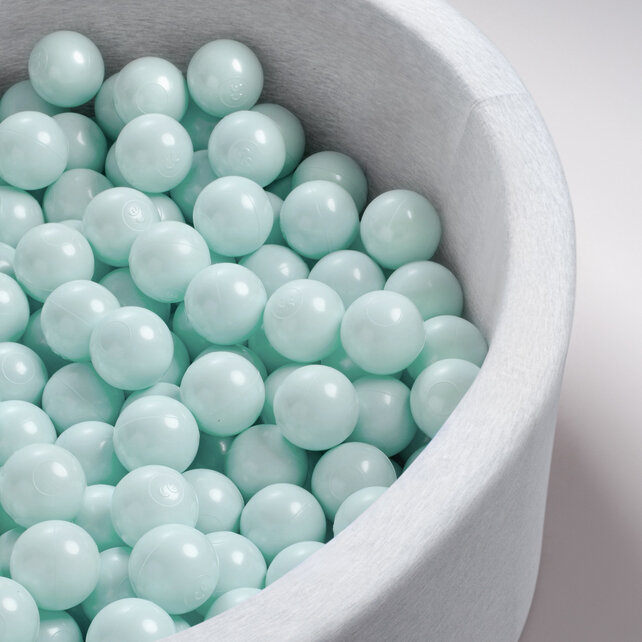 Ballen, 50 stuks | Mint Pearl | 6 cm