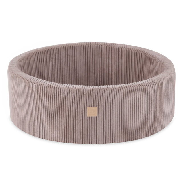 Ballenbak Rond 90x30 | Beige Corduroy excl. ballen