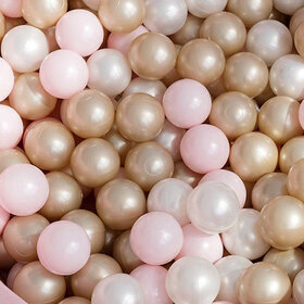 Ballen, set 200 stuks | Pearl/Gold/Light Pink Pearl | 6 cm