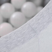 Ballenbak Rond 90x30 | Licht Grijs incl. 150 ballen (Pearl/Silver/Light Blue)
