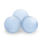 Ballenbak Rond 90x30 | Licht Grijs incl. 150 ballen (Pearl/Silver/Light Blue)