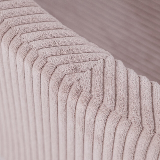 Ballenbak Rond 90x30 | Light Pink Corduroy incl. 200 ballen (Pearl/Gold/Light Pink Pearl)