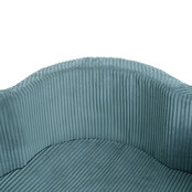 Ballenbak Bloem met Speelmat 95x30 | Blue Corduroy incl. 200 ballen (Pearl/Silver/Mint Pearl)