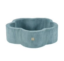 Ballenbak Bloem met Speelmat 95x30 | Blue Corduroy excl. ballen