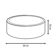 Ballenbak Rond 90x30 | Cream Fluffy Lamb excl. ballen