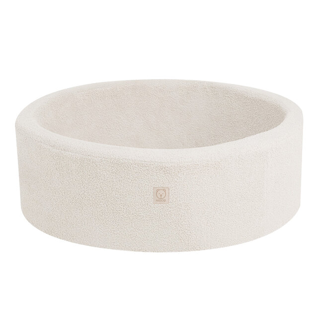 Ballenbak Rond 90x30 | Cream Fluffy Lamb excl. ballen