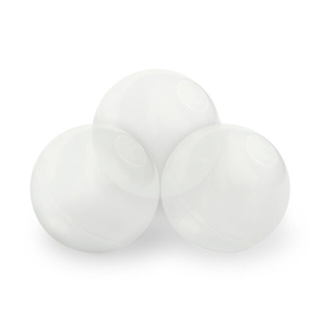 Ballenbak Rond 90x30 | Cream Fluffy Lamb incl. 200 ballen (Pearl/Gold/Transparant)