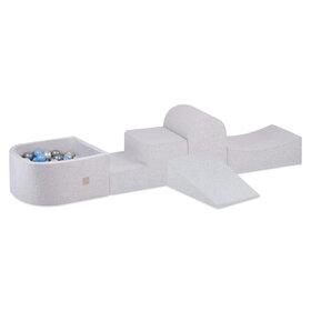 Hindernisbaan met Ballenbak |  Licht Grijs