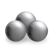 Ballenbak Rond 90x30 | Grey Fluffy Lamb incl. 200 ballen (Pearl/Silver/Transparant)