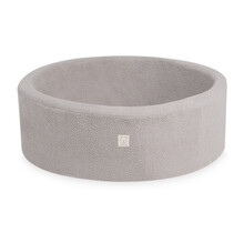 Ballenbak Rond 90x30 | Grey Fluffy Lamb excl. ballen
