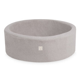 Ballenbak Rond 90x30 | Grey Fluffy Lamb excl. ballen