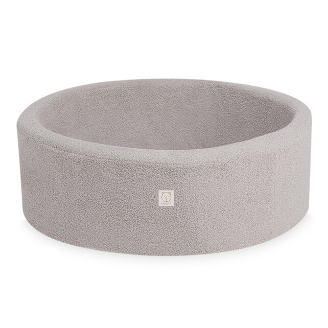 Ballenbak Rond 90x30 | Grey Fluffy Lamb excl. ballen