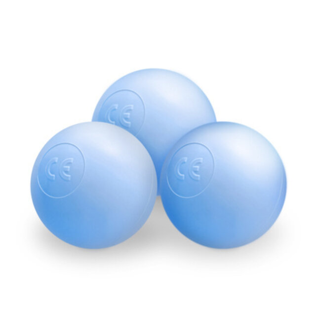 Ballenbak Rond 90x30 | Grey Puffy Lamell incl. 200 ballen (Pearl/Silver/Light Blue)