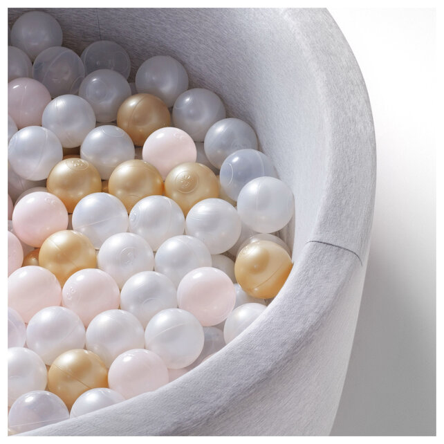 Ballen, set 200 stuks | Pearl/Gold/Light Pink Pearl | 6 cm