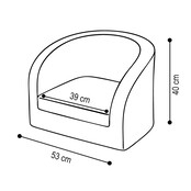 Kinderstoel -  Beige  Corduroy Kinderstoel -  Beige  Corduroy