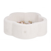 Ballenbak Bloem 95x30 | Cream Fluffy Lamb incl. 200 ballen