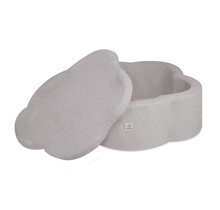 Ballenbak Bloem met Speelmat 95x30 | Grey Fluffy Lamb