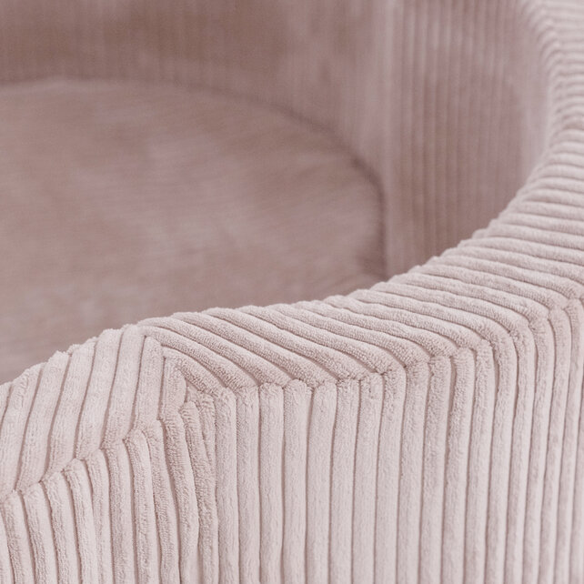 Ballenbak Bloem 95x30 | Light Pink Corduroy  excl. ballen