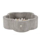 Ballenbak Bloem 95x30 | Beige Corduroy incl. 200 ballen (Pearl/Gold/Transparant)