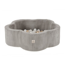 Ballenbak Bloem 95x30 | Beige Corduroy incl. 200 ballen (Pearl/Gold/Transparant)