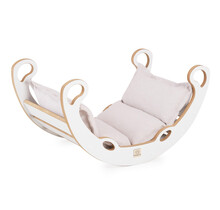 Mini Rocker Klimboog met kussen | Licht Beige