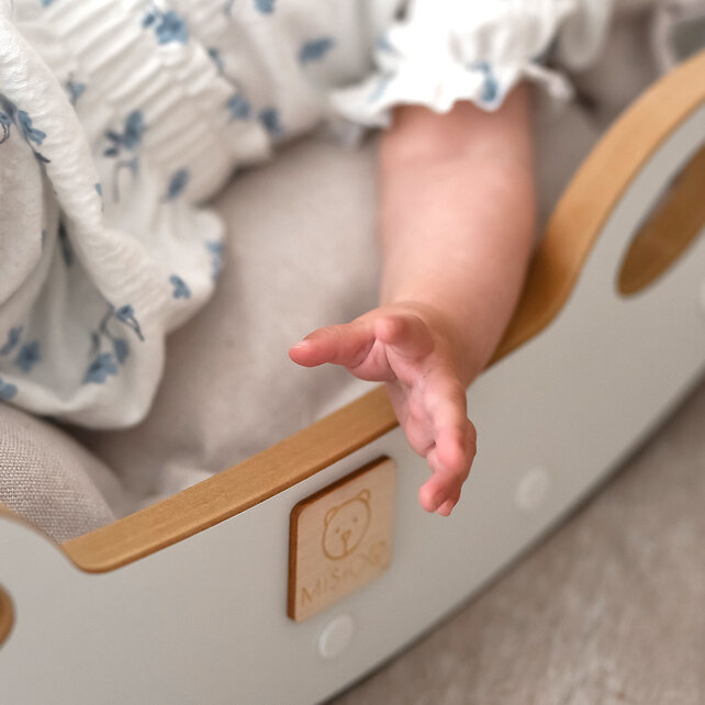 Mini Rocker  2-in-1 met Klimboog en kussen | Licht Beige