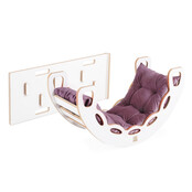 Rocker 4-in-1 met Klimboog, Klimhelling en Glijbaan | Velvet Purple