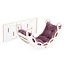 Misioo Rocker 4-in-1 met Klimboog, Klimhelling en Glijbaan | Velvet Purple