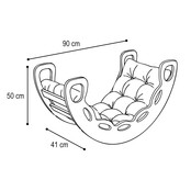 Rocker 4-in-1 met Klimboog, Klimhelling en Glijbaan | Velvet Purple