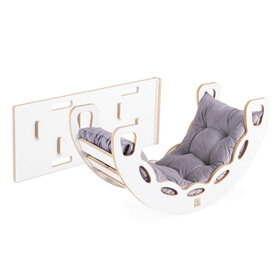 Rocker 4-in-1 met Klimboog, Klimhelling en Glijbaan | Velvet Grey