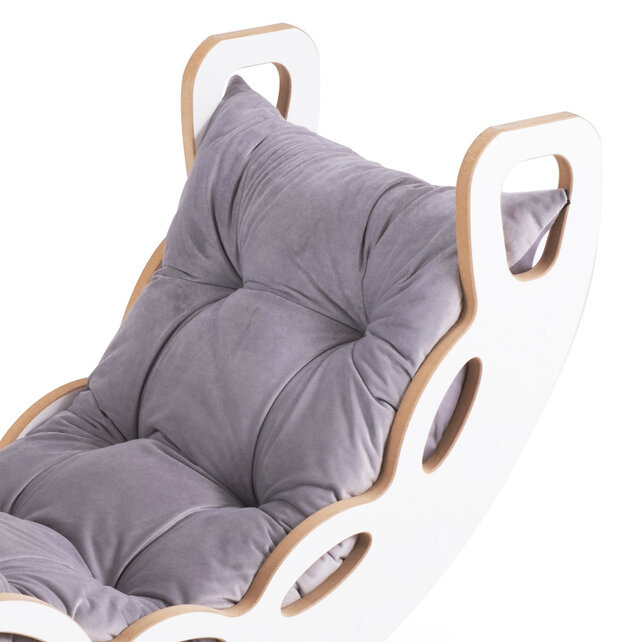 Rocker 4-in-1 met Klimboog, Klimhelling en Glijbaan | Velvet Grey
