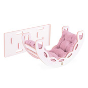 Rocker 4-in-1 met Klimboog, Klimhelling en Glijbaan | Velvet Pink