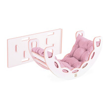 Rocker 4-in-1 met Klimboog, Klimhelling en Glijbaan | Velvet Pink